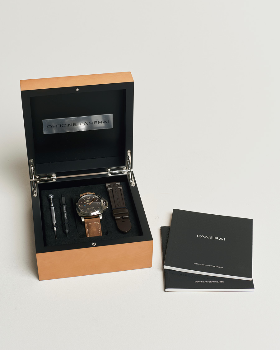 Herr | Panerai Pre-Owned Luminor Marina PAM01351 Silver | Panerai Pre-Owned | Luminor Marina PAM01351 Silver