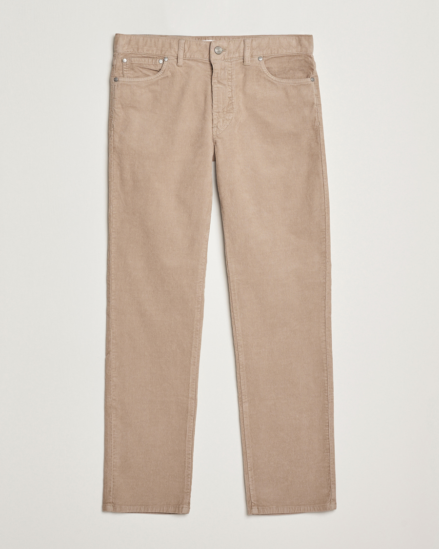 Herr | Byxor | NN07 | Tony Corduroy 5-Pocket Pants Timber Wolf