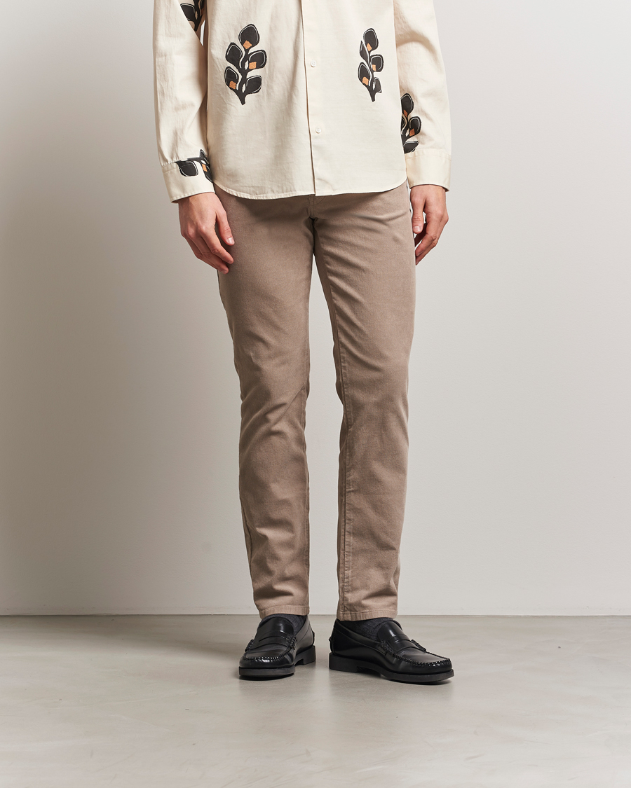 Herr | Byxor | NN07 | Tony Corduroy 5-Pocket Pants Timber Wolf