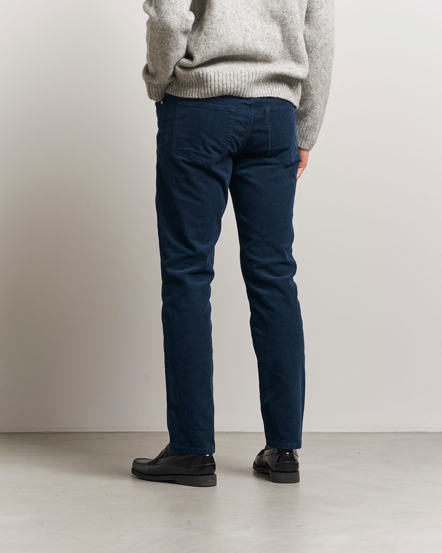 Herr | Byxor | NN07 | Tony Corduroy 5-Pocket Pants Navy Blue