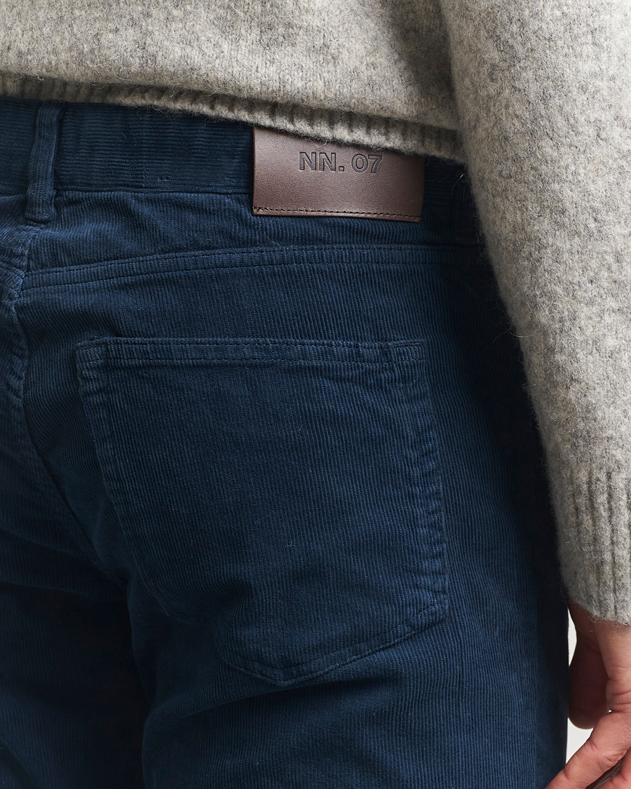 Herr | Byxor | NN07 | Tony Corduroy 5-Pocket Pants Navy Blue