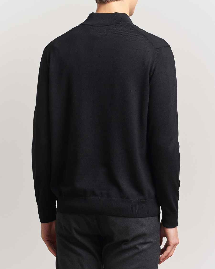 Herr | Tröjor | NN07 | Sergio Merino Knitted Half Zip Black