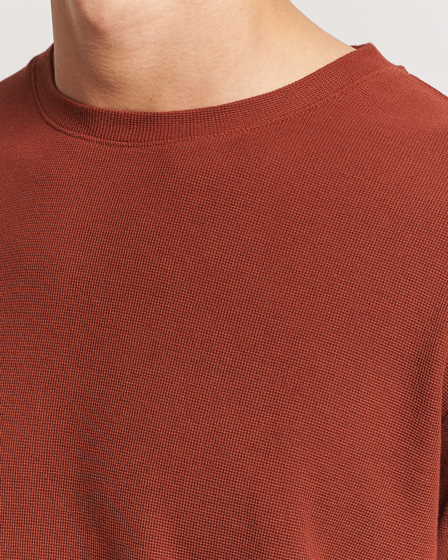 Herr | Tröjor | NN07 | Clive Knitted Sweater Rust Red