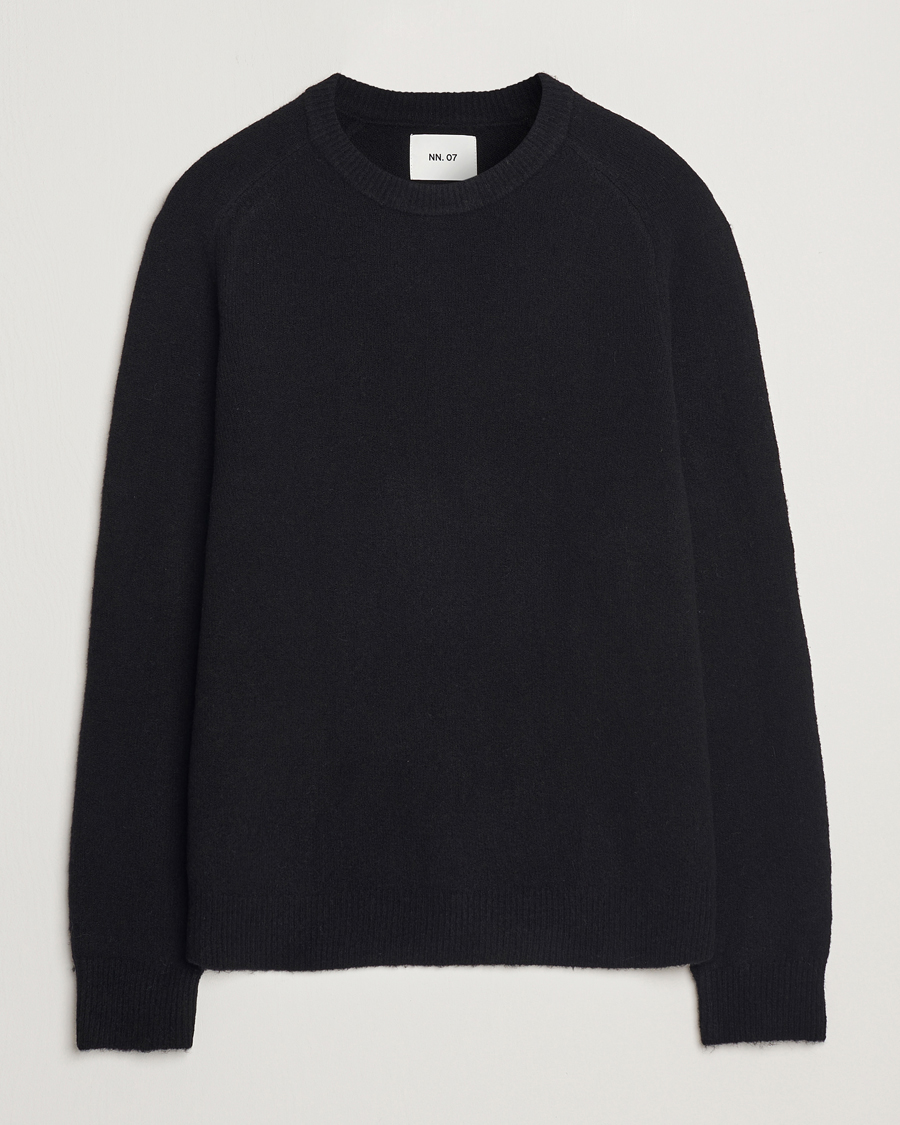 Herr | Tröjor | NN07 | John Wool Knitted Sweater Black