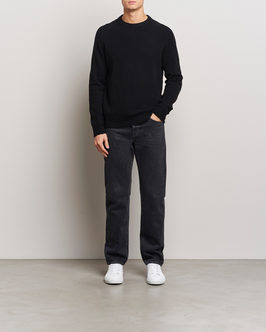 Herr | Tröjor | NN07 | John Wool Knitted Sweater Black