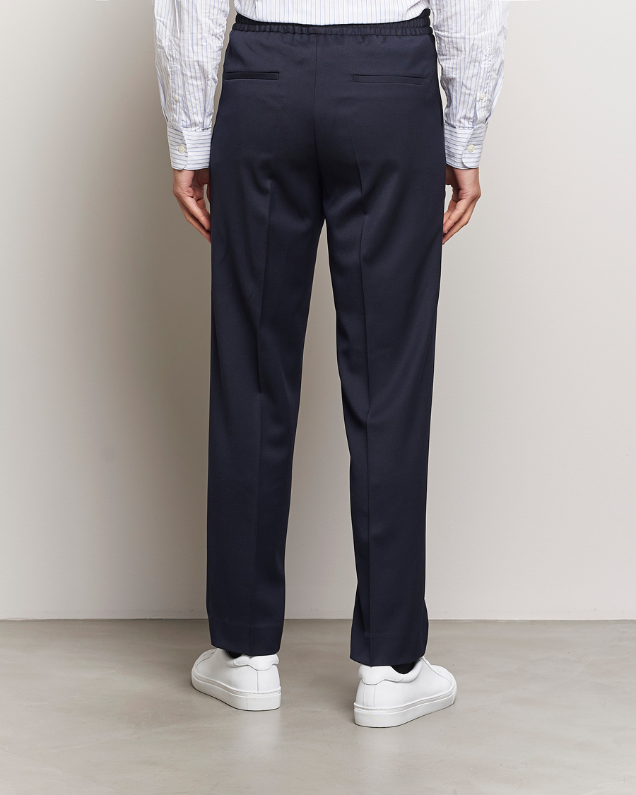 Herr | Byxor | Filippa K | Relaxed Terry Wool Trousers Navy