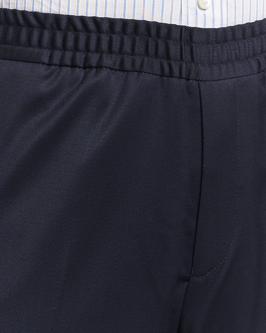 Herr | Byxor | Filippa K | Relaxed Terry Wool Trousers Navy