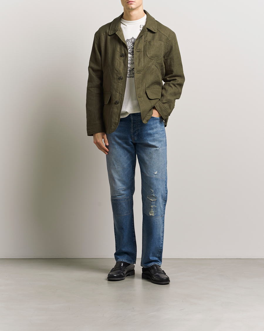 Herr | Jackor | Polo Ralph Lauren | Linen Herringbone Field Jacket Ranger Green