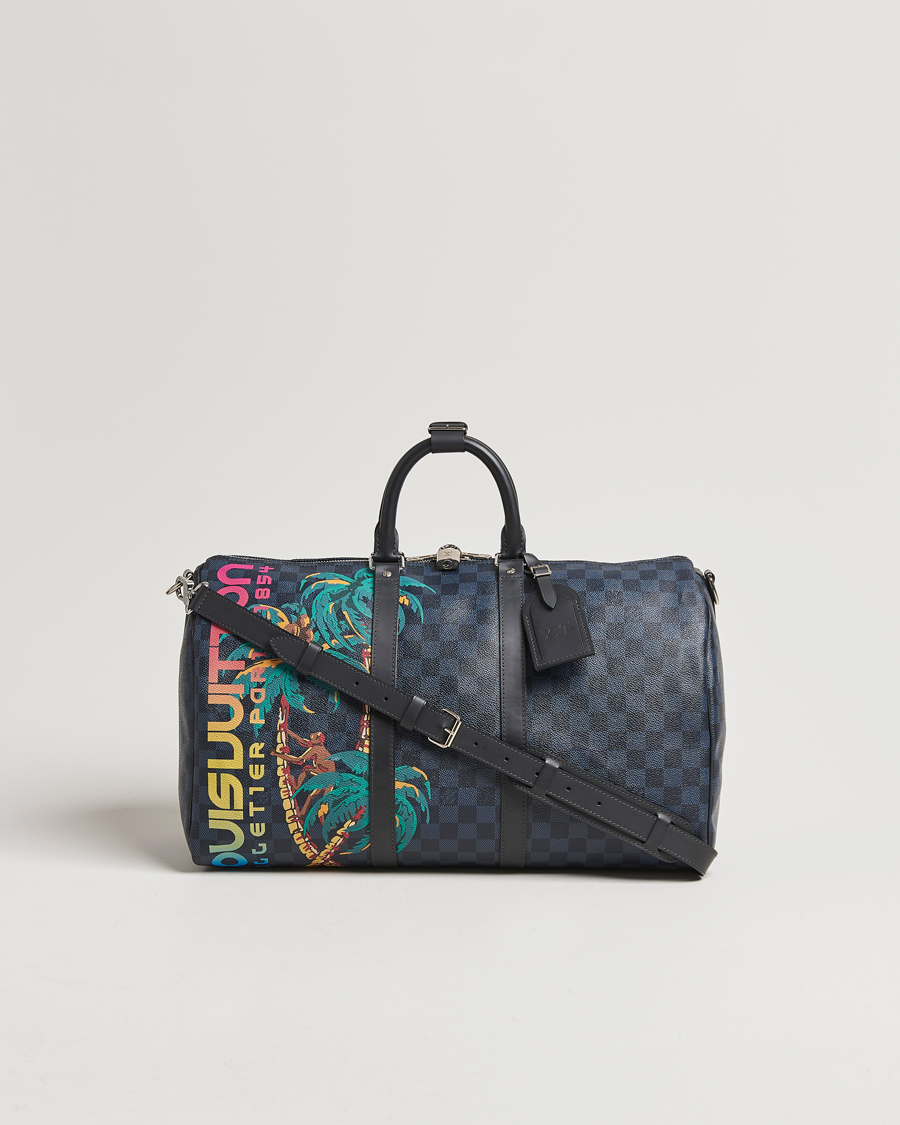 Herr | Louis Vuitton Pre-Owned Keepall Bandoulière 45 Damier Cobalt Jungle | Louis Vuitton Pre-Owned | Keepall Bandoulière 45 Damier Cobalt Jungle