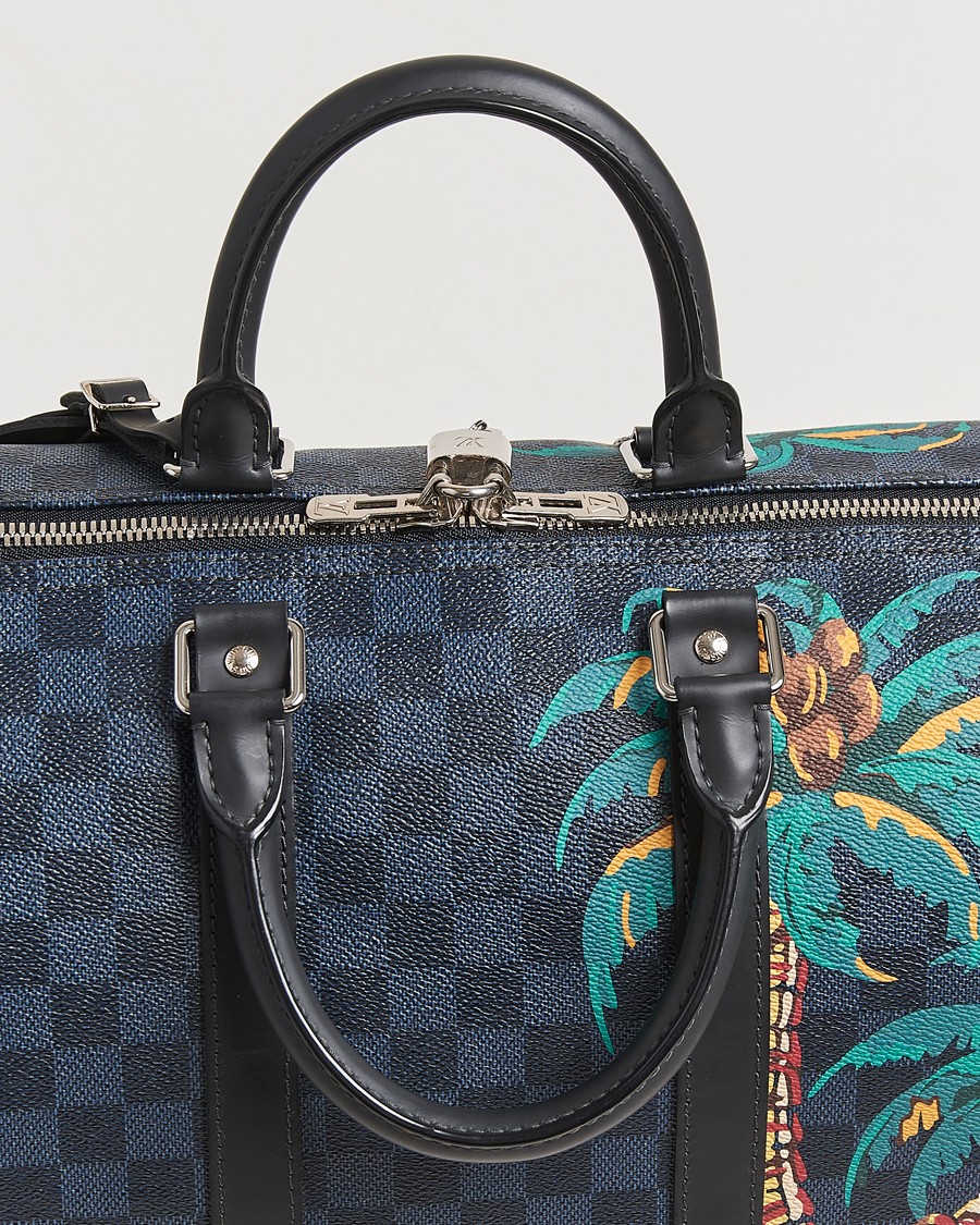 Herr | Louis Vuitton Pre-Owned Keepall Bandoulière 45 Damier Cobalt Jungle | Louis Vuitton Pre-Owned | Keepall Bandoulière 45 Damier Cobalt Jungle