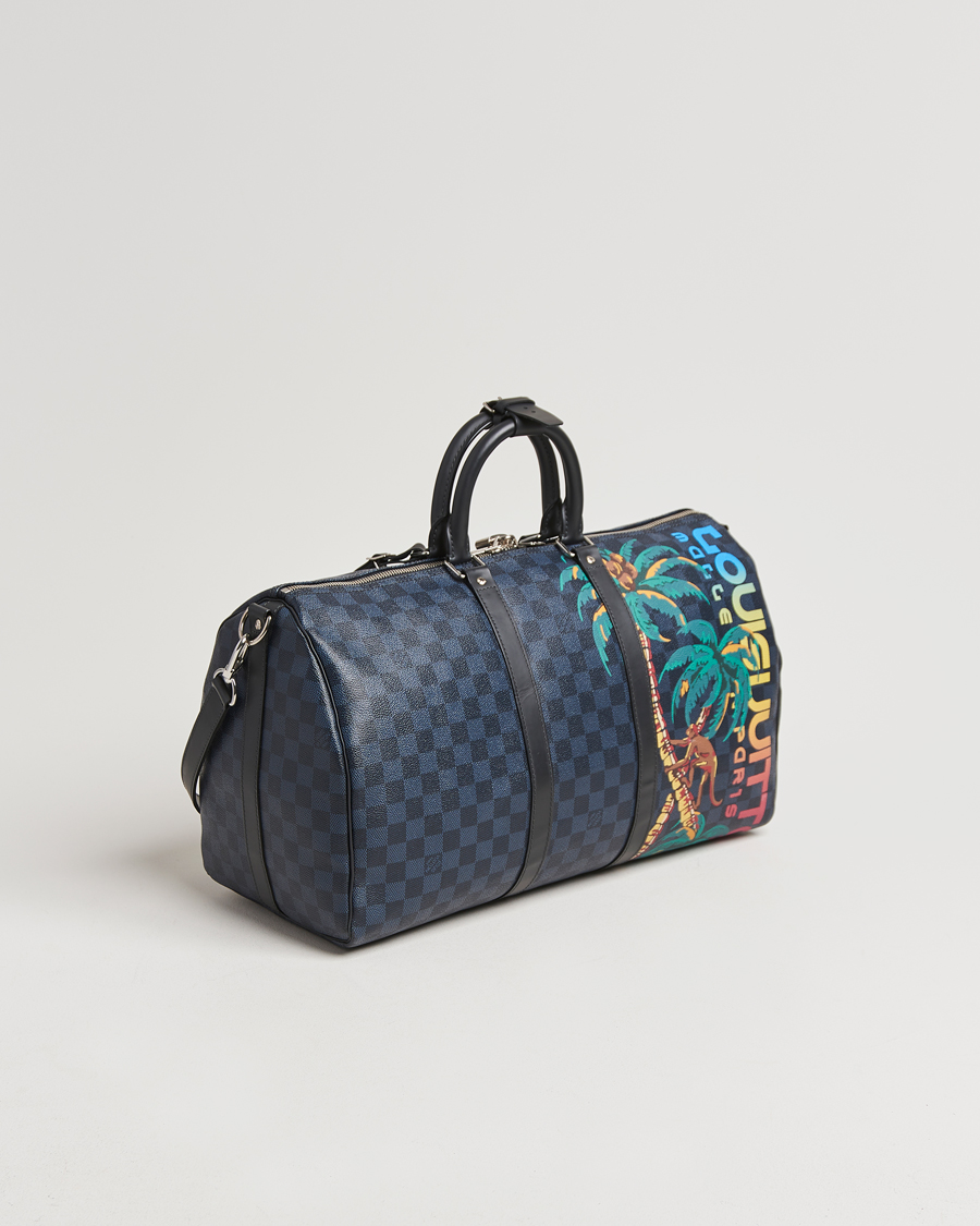 Herr | Louis Vuitton Pre-Owned Keepall Bandoulière 45 Damier Cobalt Jungle | Louis Vuitton Pre-Owned | Keepall Bandoulière 45 Damier Cobalt Jungle