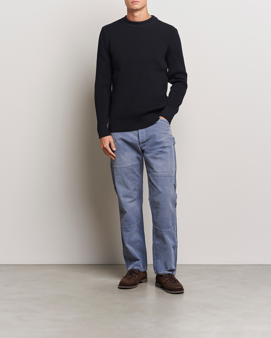 Herr | Tröjor | S.N.S. Herning | Fender Wool Crew Neck Navy Blue