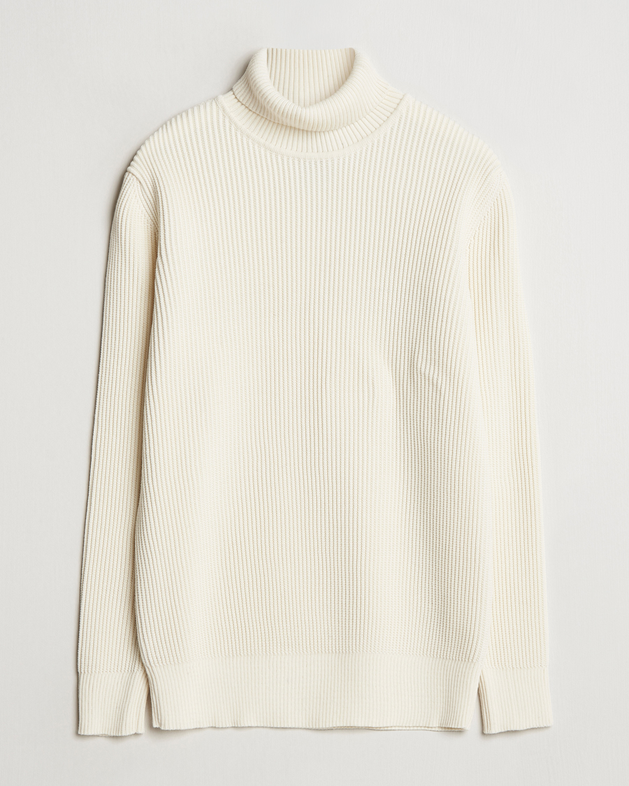 Herr | Tröjor | S.N.S. Herning | Fender Wool Rollneck Sweater Natural White