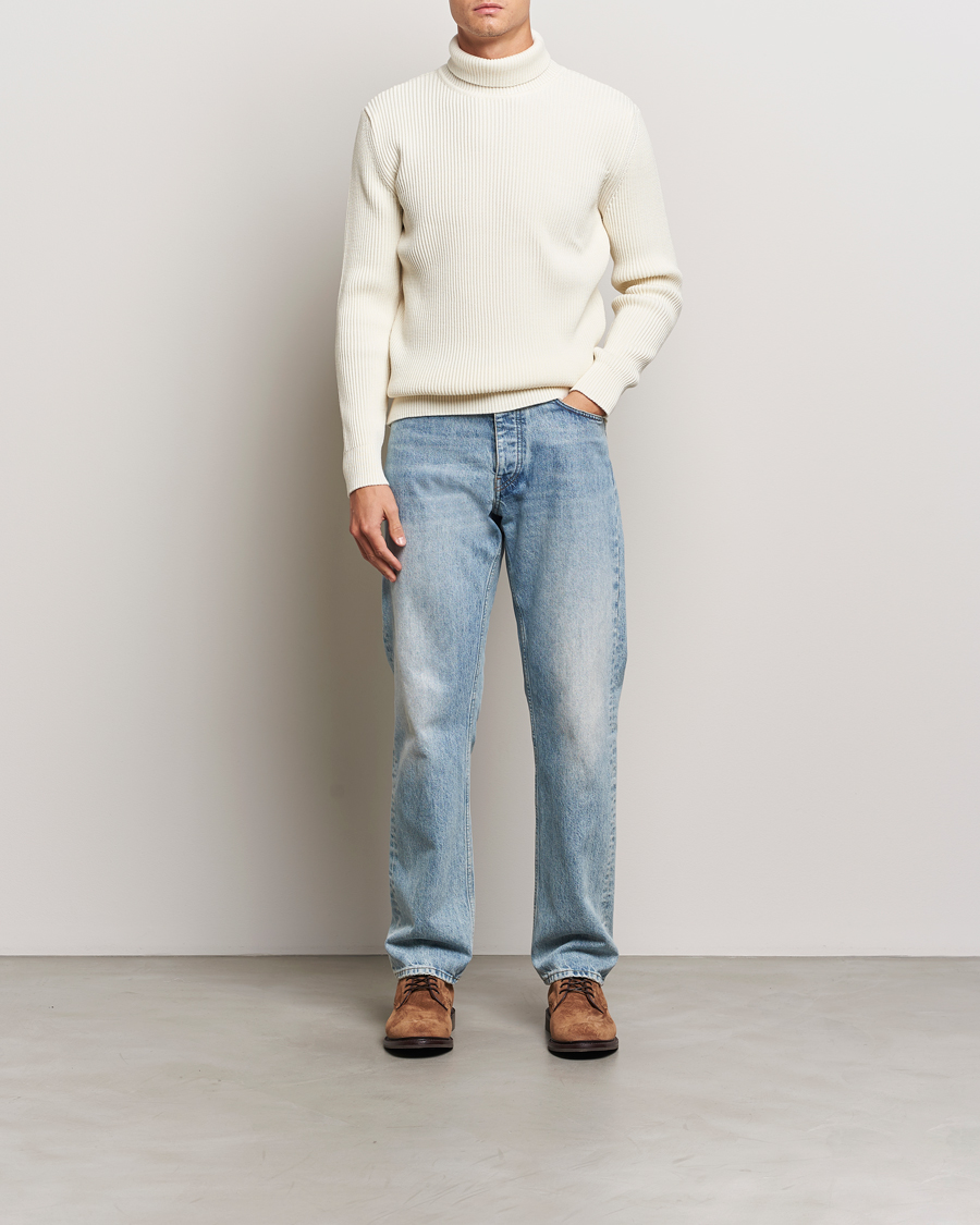Herr | Tröjor | S.N.S. Herning | Fender Wool Rollneck Sweater Natural White
