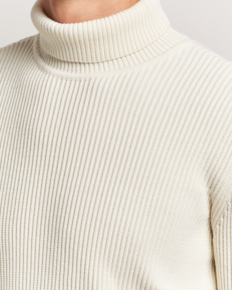 Herr | Tröjor | S.N.S. Herning | Fender Wool Rollneck Sweater Natural White