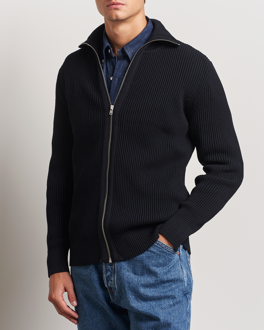 Herr | Tröjor | S.N.S. Herning | Fender Wool Full Zip Navy Blue