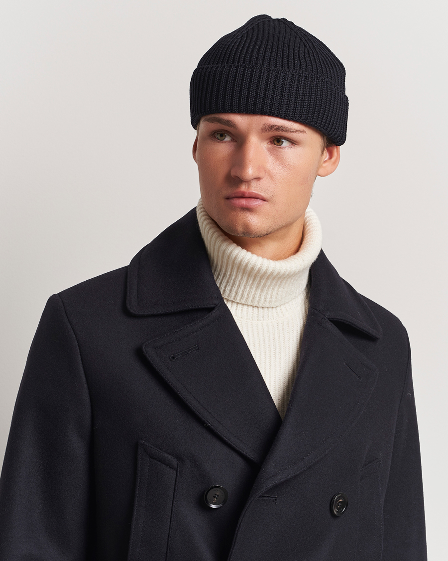 Herr | S.N.S. Herning Fender Merino Wool Hat Navy Blue | S.N.S. Herning | Fender Merino Wool Hat Navy Blue