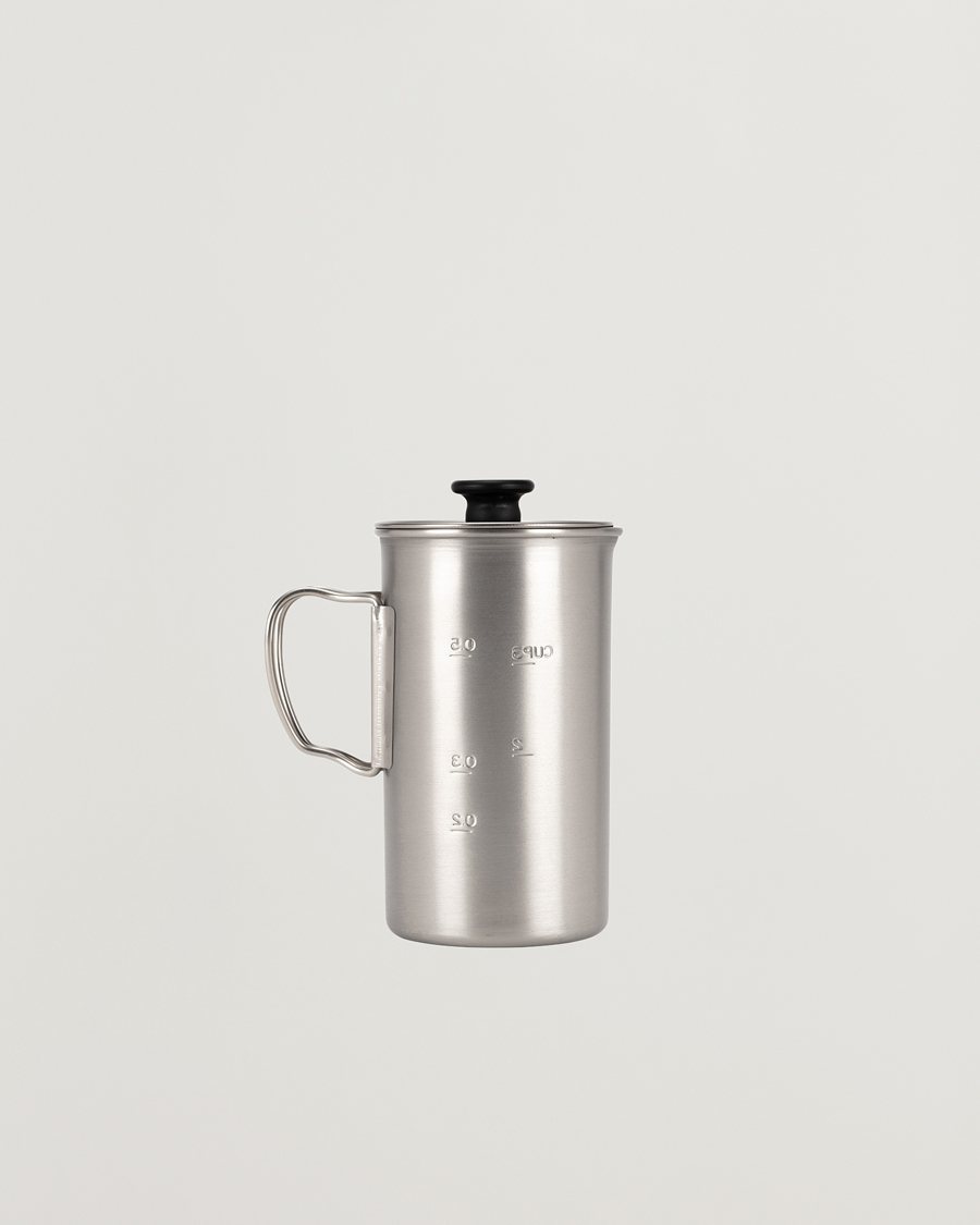 Herr | Snow Peak French Press Coffee Maker Titanium | Snow Peak | French Press Coffee Maker Titanium