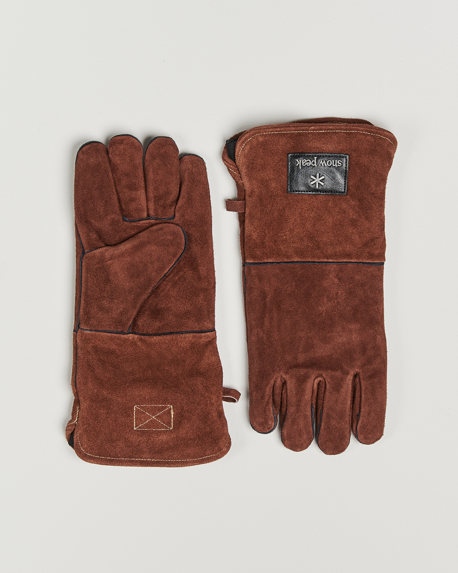 Herr | Outdoor living | Snow Peak | Fireside Gloves Brown