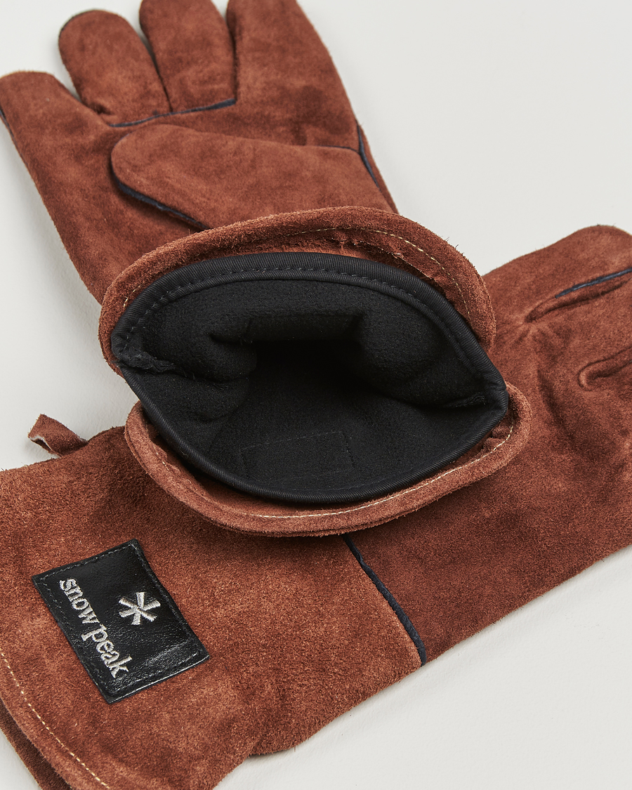 Herr | Outdoor living | Snow Peak | Fireside Gloves Brown