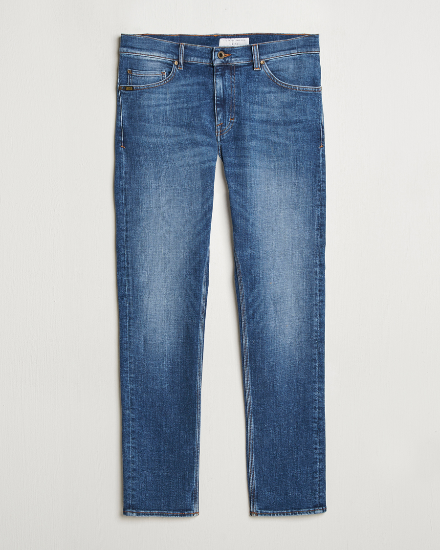Herr | Jeans | Tiger of Sweden | Evolve Stretch Cotton Jeans Medium Blue