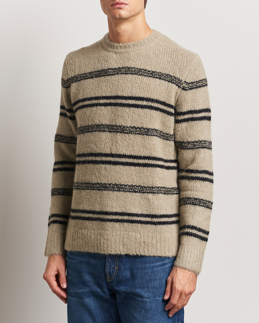 Herr | Tröjor | Samsøe Samsøe | Arin Alpaca Striped Sweater Seneca Rock