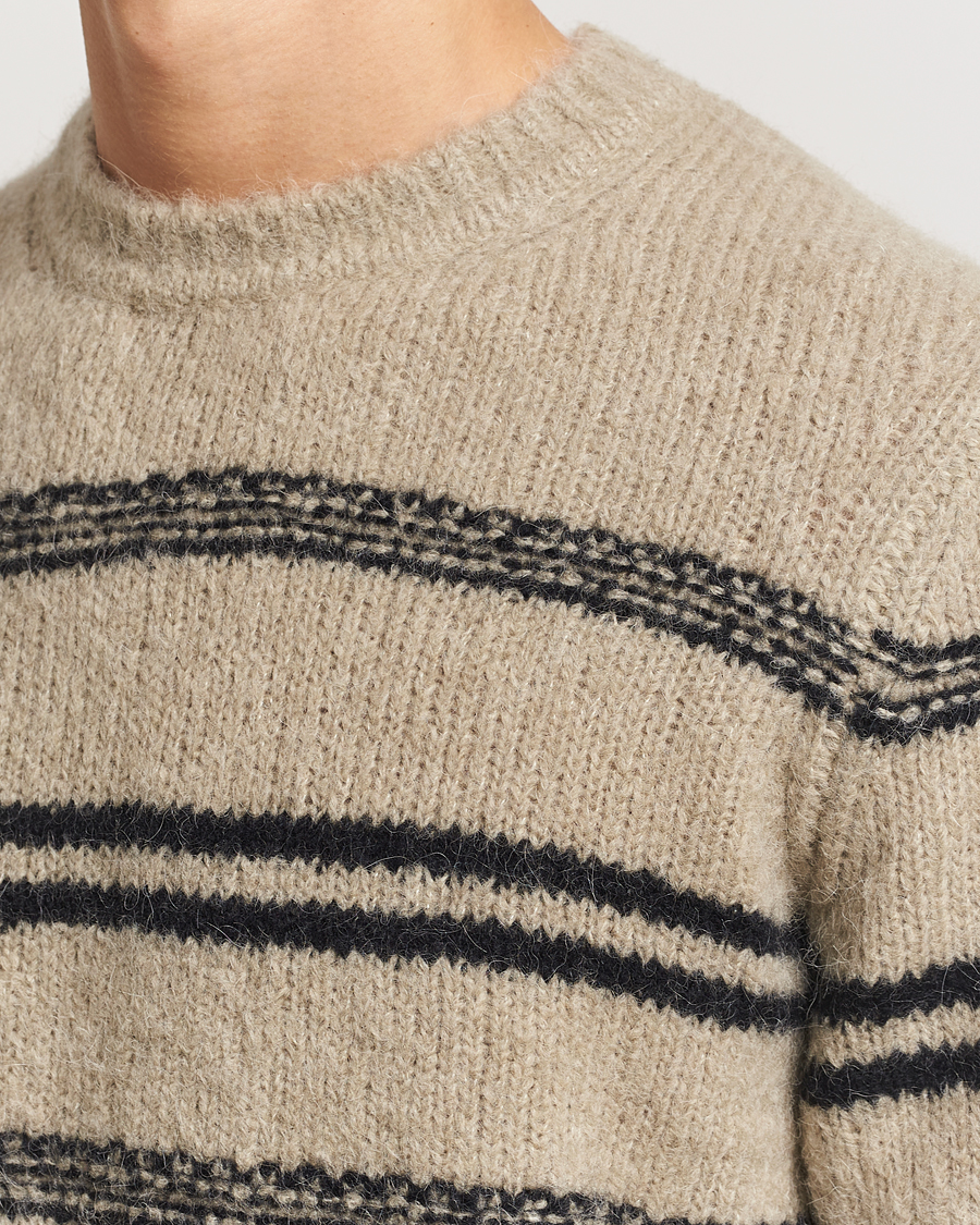 Herr | Tröjor | Samsøe Samsøe | Arin Alpaca Striped Sweater Seneca Rock