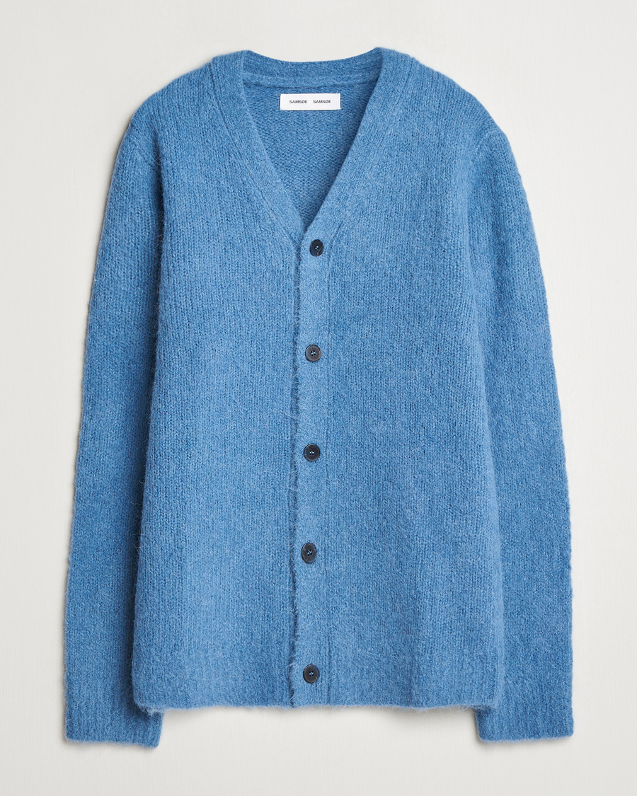 Herr | Tröjor | Samsøe Samsøe | Arin Alpaca Cardigan Coronet Blue