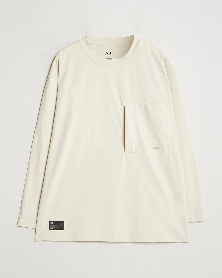 Herr | T-Shirts | Oakley | FGL Scratch Long Sleeve T-Shirt Bone