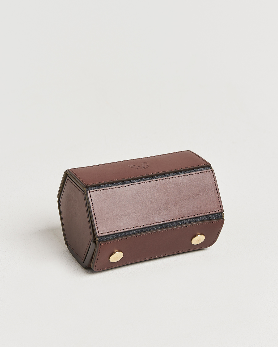 Herr | Klockförvaring | Bennett Winch | Double Watch Roll Brown