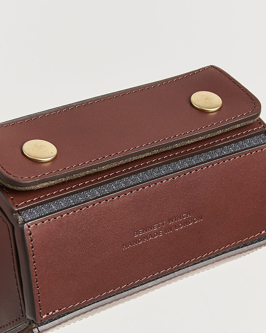 Herr | Klockförvaring | Bennett Winch | Double Watch Roll Brown