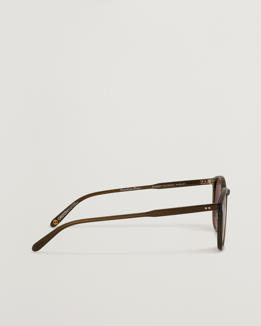 Herr | Solglasögon | Garrett Leight | Kinney 49 Sunglasses Olive/Green