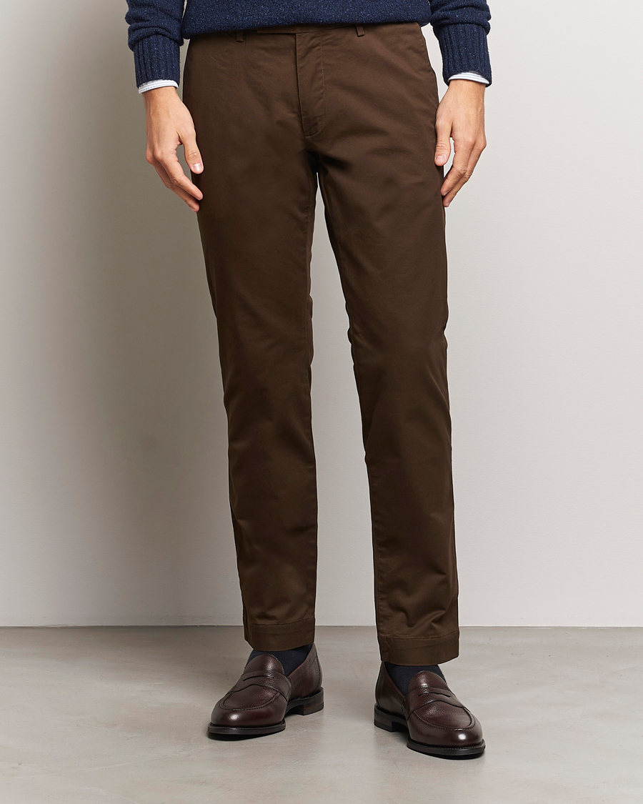 Herr | Byxor | Polo Ralph Lauren | Slim Fit Stretch Chinos Dark Brown
