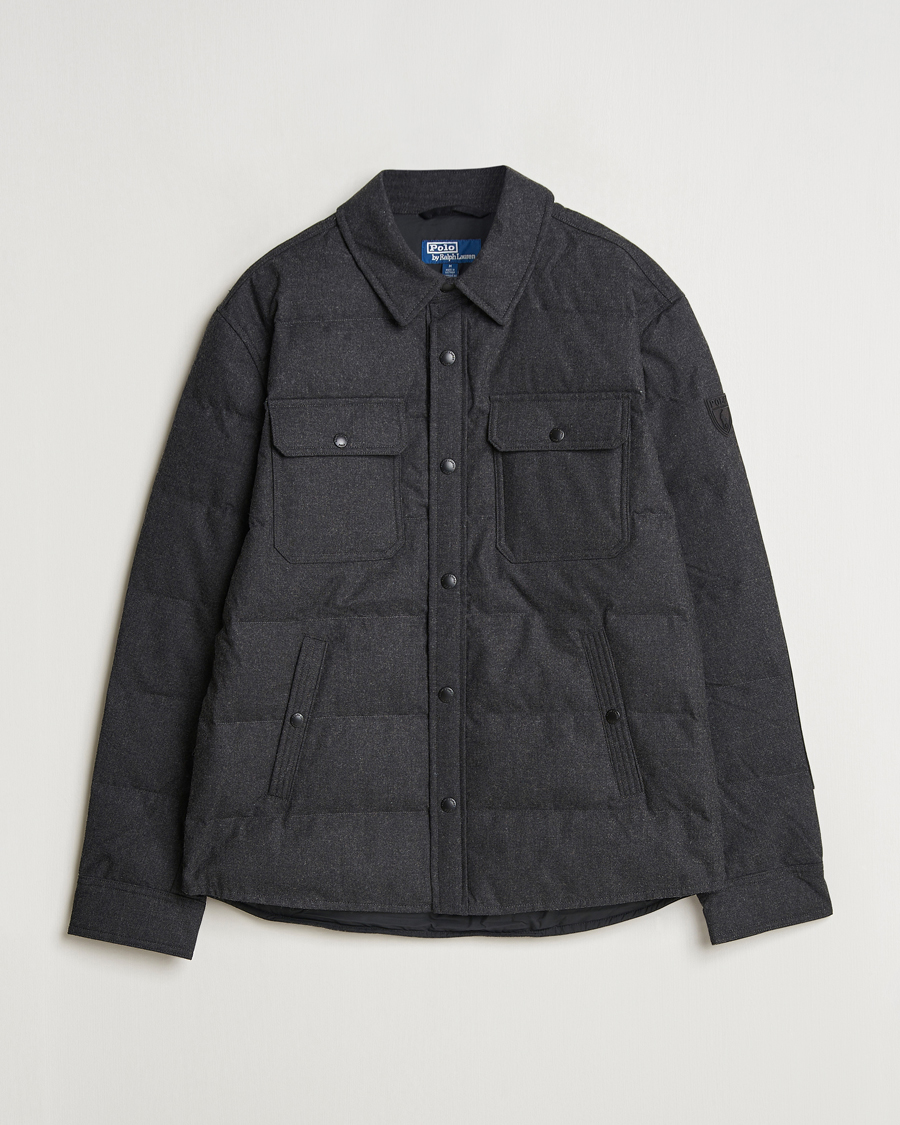 Herr | Jackor | Polo Ralph Lauren | Lewis Quilted Insulated Shirt Jacket Dark Charcoal