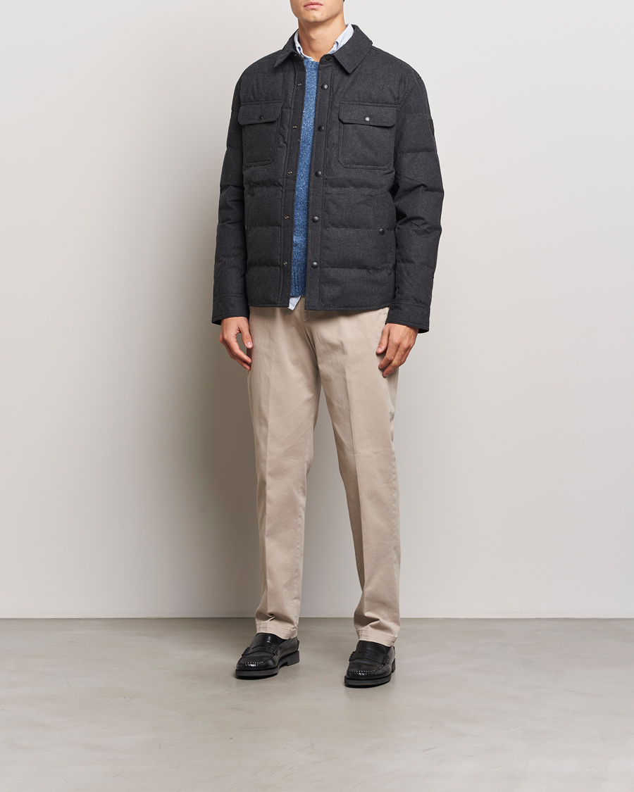 Herr | Jackor | Polo Ralph Lauren | Lewis Quilted Insulated Shirt Jacket Dark Charcoal