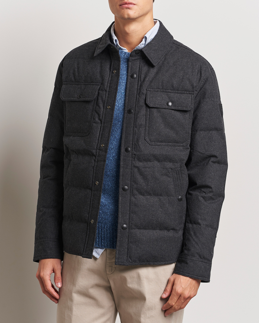 Herr | Jackor | Polo Ralph Lauren | Lewis Quilted Insulated Shirt Jacket Dark Charcoal