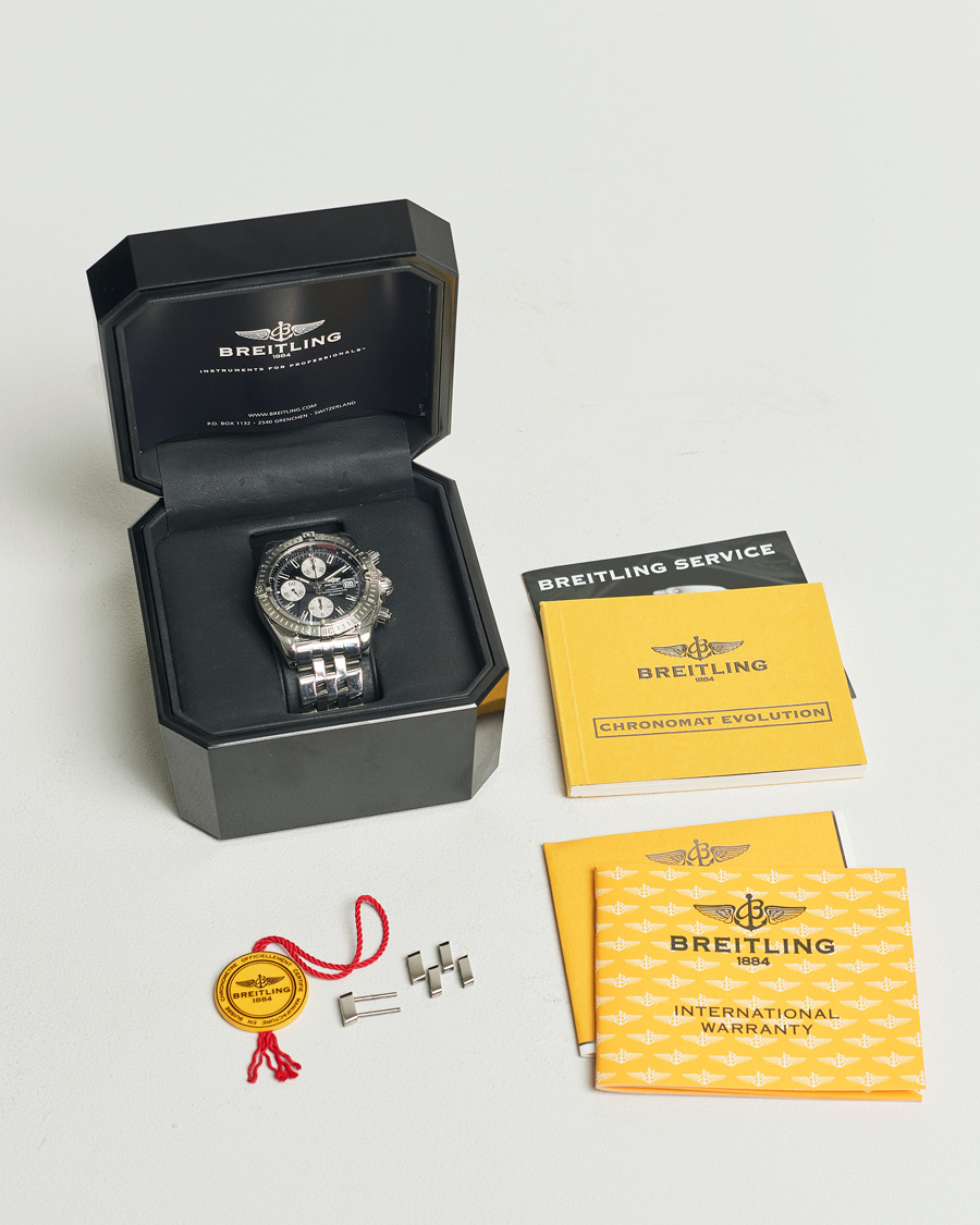 Herr | Breitling Pre-Owned Chronomat Evolution Silver | Breitling Pre-Owned | Chronomat Evolution Silver