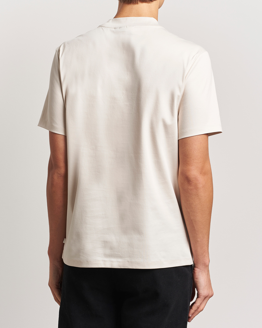 Herr | T-Shirts | J.Lindeberg | Ace Mock Neck T-Shirt Moonbeam