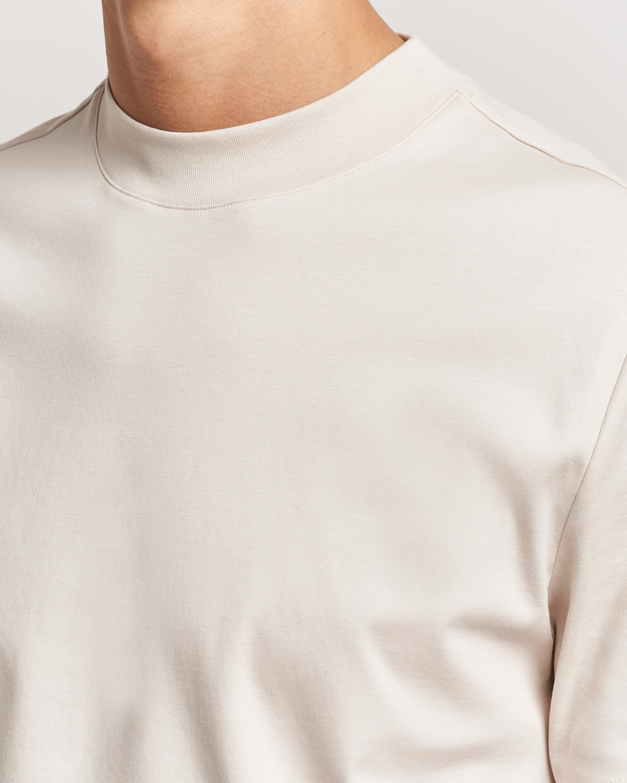 Herr | T-Shirts | J.Lindeberg | Ace Mock Neck T-Shirt Moonbeam