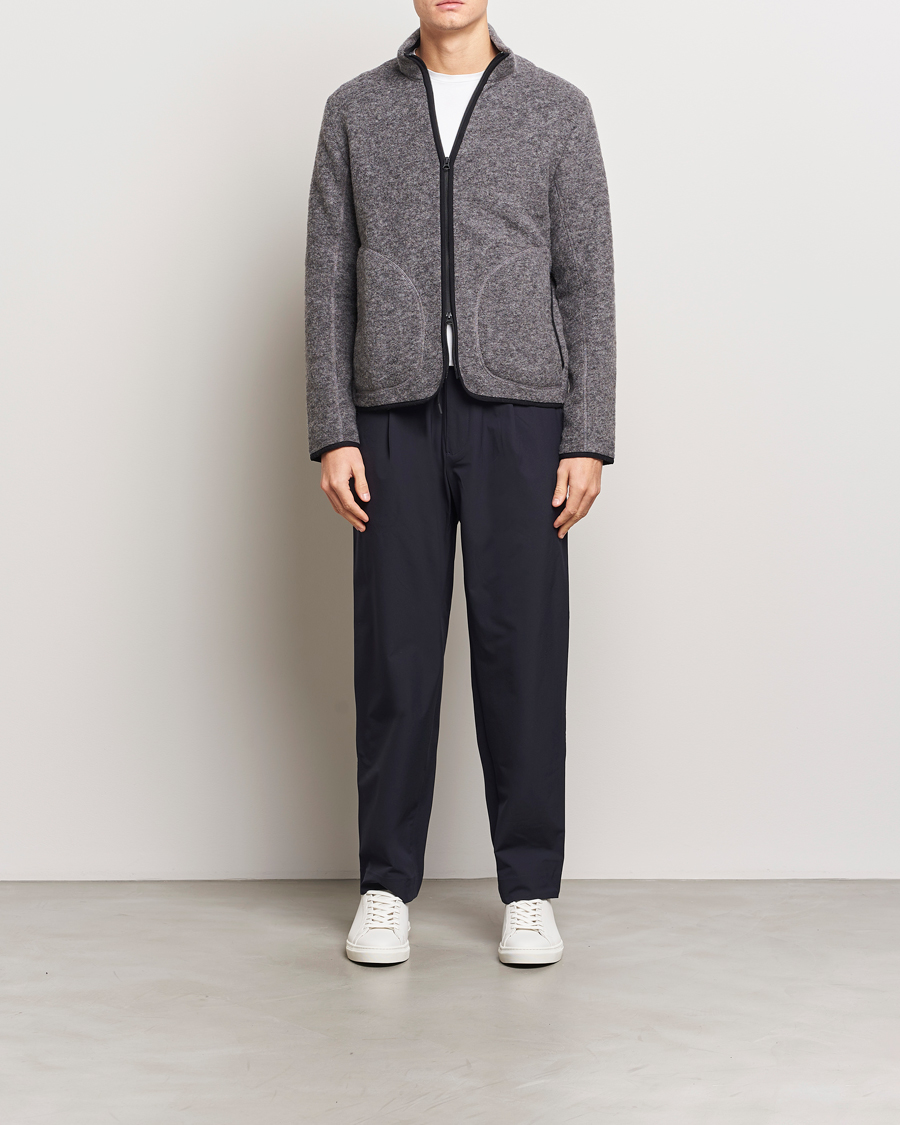 Herr | Byxor | J.Lindeberg | Jin DS Pleated Pants Navy