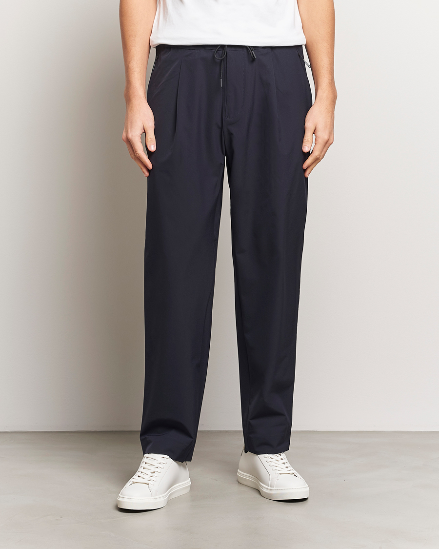 Herr | Byxor | J.Lindeberg | Jin DS Pleated Pants Navy