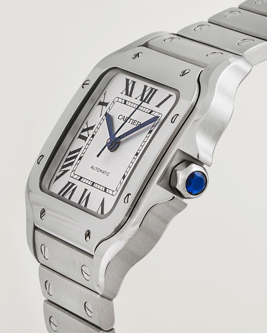 Herr | Cartier Pre-Owned Santos De Cartier WSSA0029 Silver | Cartier Pre-Owned | Santos De Cartier WSSA0029 Silver
