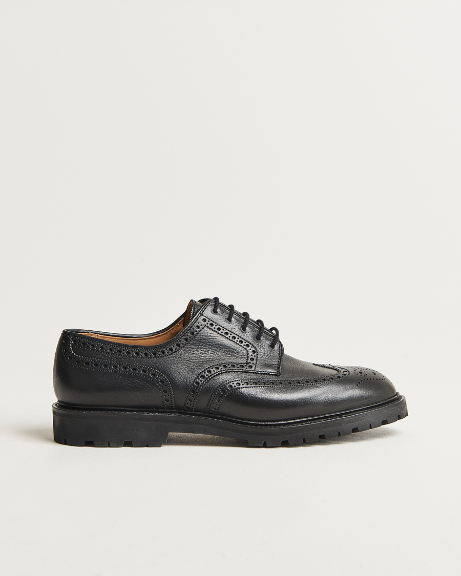 Herr | Crockett & Jones Pembroke Milled Grain Vibram Black | Crockett & Jones | Pembroke Milled Grain Vibram Black