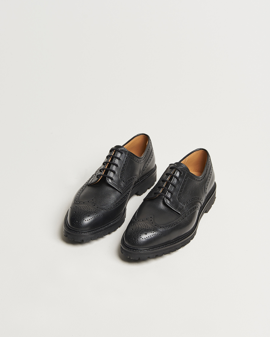 Herr | Crockett & Jones Pembroke Milled Grain Vibram Black | Crockett & Jones | Pembroke Milled Grain Vibram Black