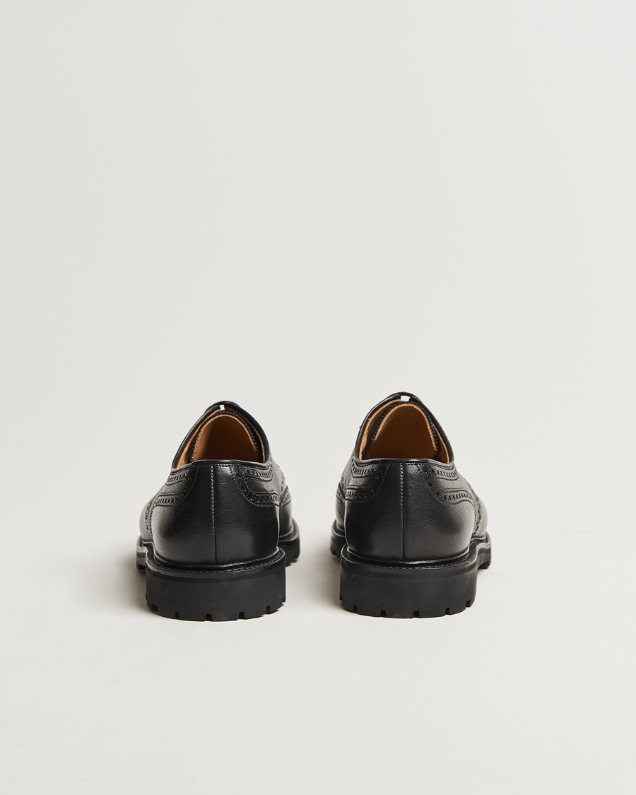 Herr | Crockett & Jones Pembroke Milled Grain Vibram Black | Crockett & Jones | Pembroke Milled Grain Vibram Black