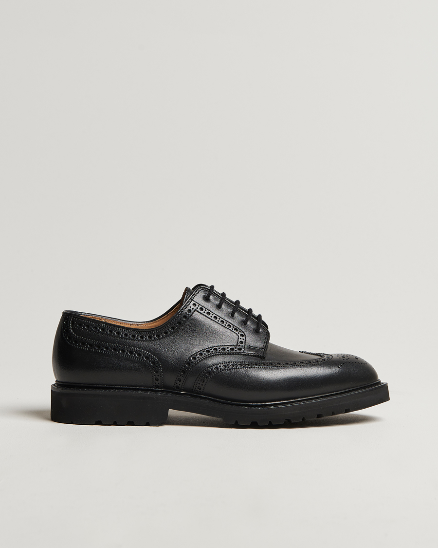 Herr | Crockett & Jones Pembroke Milled Grain Vibram Vi-Lite Black | Crockett & Jones | Pembroke Milled Grain Vibram Vi-Lite Black