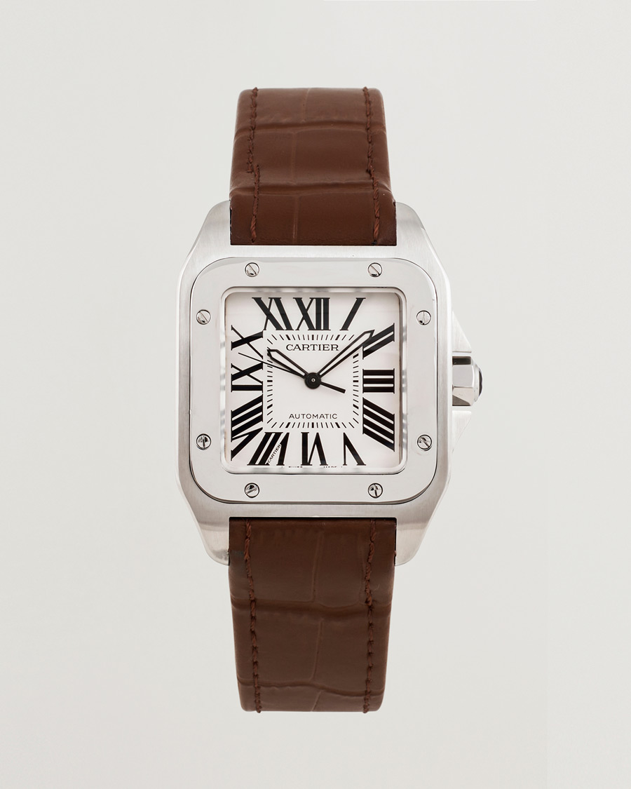 Herr | Cartier Pre-Owned Santos 100 Silver | Cartier Pre-Owned | Santos 100 Silver
