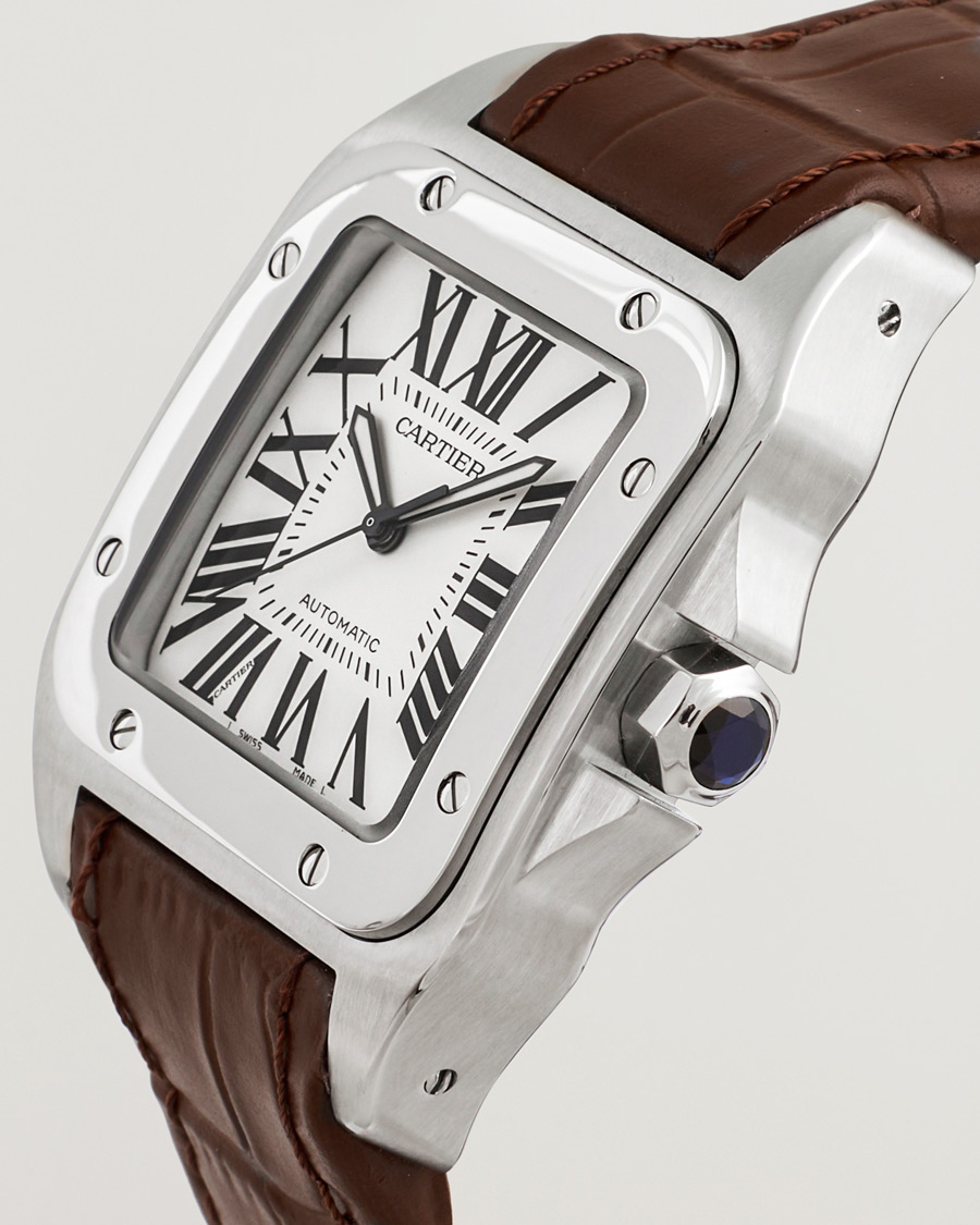 Herr | Cartier Pre-Owned Santos 100 Silver | Cartier Pre-Owned | Santos 100 Silver