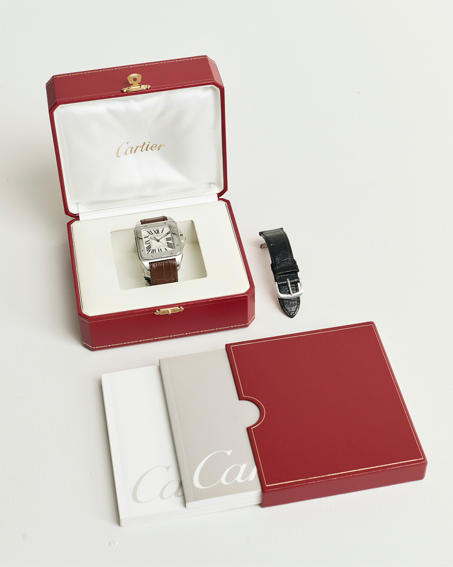 Herr | Cartier Pre-Owned Santos 100 Silver | Cartier Pre-Owned | Santos 100 Silver