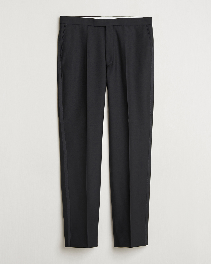 Herr | Byxor | Oscar Jacobson | Del Tuxedo Trousers Black